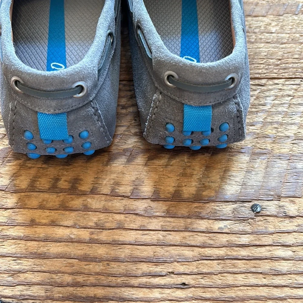 Johnnie-O grey suede driving shoe